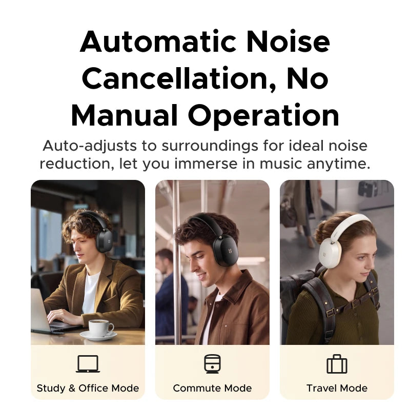2026 Newly Upgraded UGREEN Max5s Over-ear Bluetooth Wireless Headphones 45dB Hybrid ANC Noise Canceling 112H Long Playtime