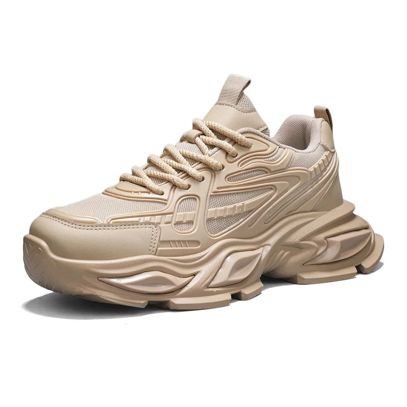 Men's casual sneakers spring summer new breathable soft-sole anti-slip outdoor racing running shoes students speed sports shoes