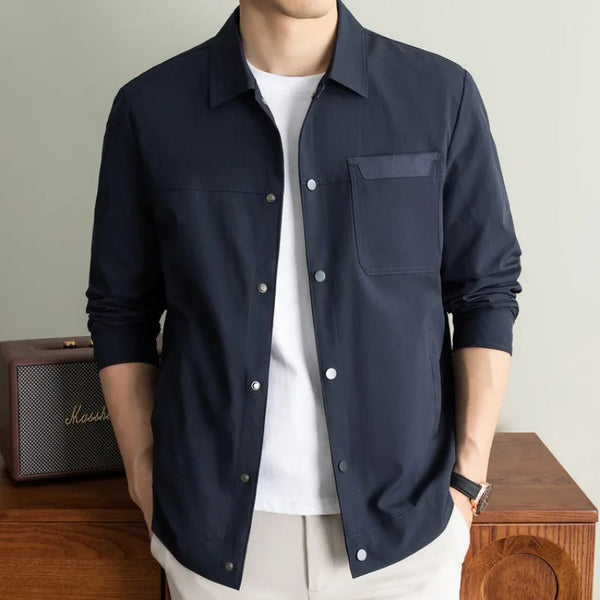 Men's Business Casual Jacket, Windproof and Breathable Short Coat, High-quality Spring and Autumn Top