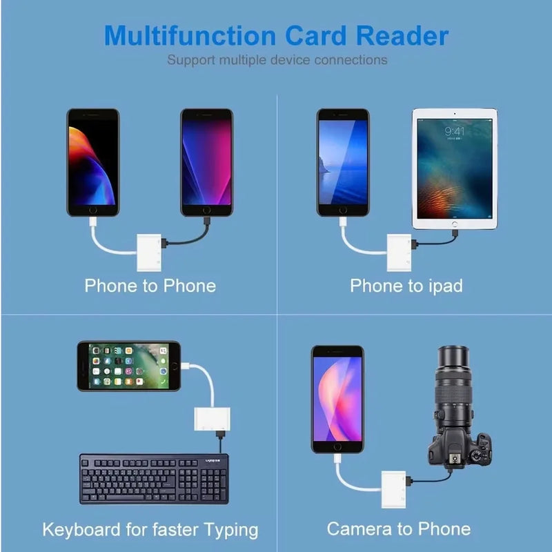 3-in-1 Card Reader Adapter Type C To SD TF Memory Card Reader USB Type C OTG Converter For Huawei Samsung Xiomi Phone Tablet