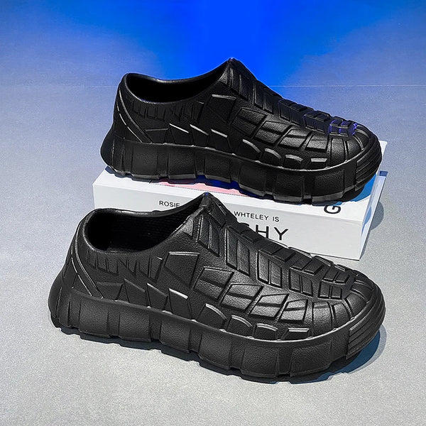 Hotel Chef Shoes Four Seasons New Waterproof Non-Slip Oil-Proof Kitchen Work Shoes Men's Fashion Casual EVA Outdoor Walking Shoe