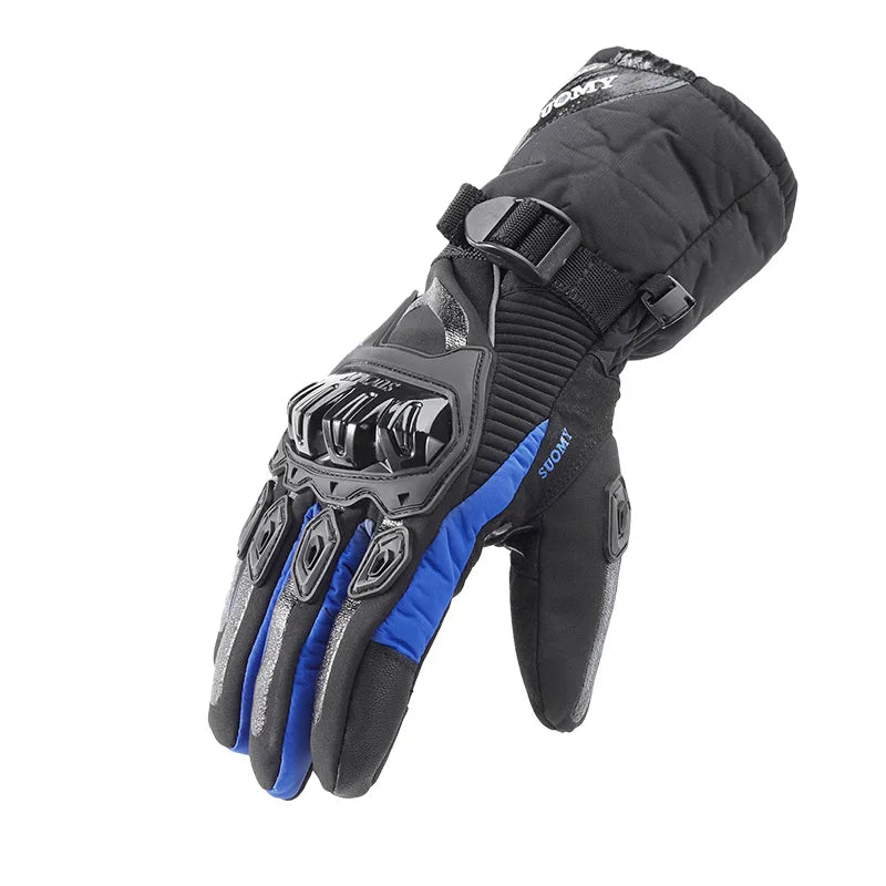 SUOMY Motorcycle Gloves Men 100% Waterproof Windproof Winter Moto Gloves Touch Screen Gant Moto Guantes Motorbike Riding Gloves