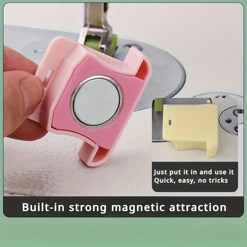 Magnetic Sewing Guide |  Strong Magnet | Precision Stitching, Anti-Roll | Sewing Machine Accessory | Multifunctional Sewing Aid