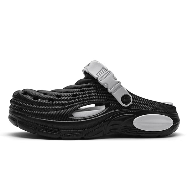 Summer Men Chunky Thick Sole Clogs EVA Breathable Hole Shoes Non Slip Outdoor Beach Garden Platform Sandals Two Wear Slippers