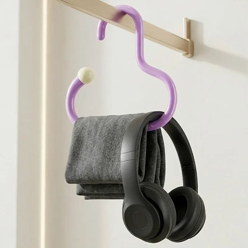 3pcs Wall-Mounted Hat Hooks Suitable for Hats, Ties, Belts & Scarves - Punch-Free Non-Slip Adhesive,Wall Hooks. Storage hook