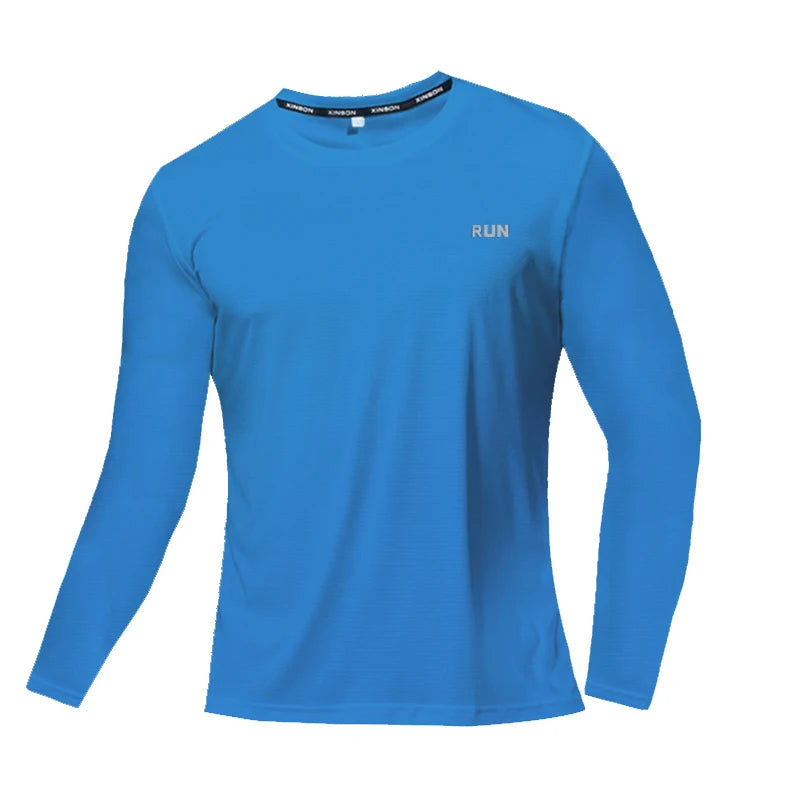 Men's UPF 50+ UV Protection Rash Guard Long Sleeve Shirt, Quick Dry Lightweight for Fishing Running Outdoor Sports