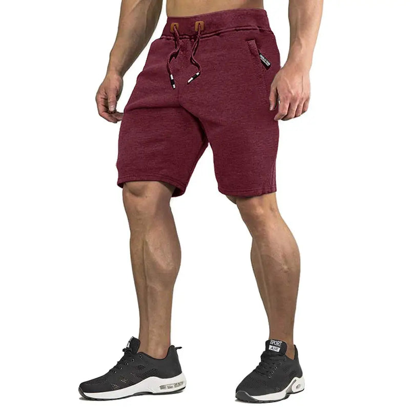 TACVASEN Summer Cotton Running Track Shorts Mens Casual Jogger Shorts Elastic Waist Athletic Workout Zipper Pockets Short Pants