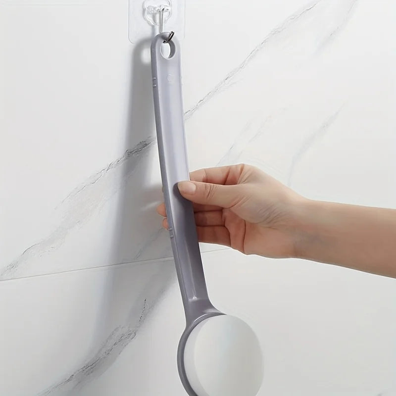 Ergonomic Long-Handled Body Lotion Applicator-Back Brush with Sponge Pad, No-Battery Needed,Ideal for Post-Bath Body Application