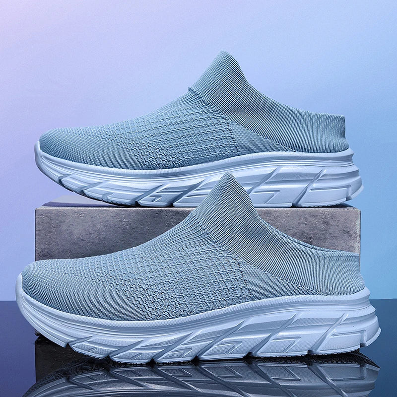 Mens Walking Shoes Summer New Style Semi Draggable Easy Take Off Breathe Cushioning Couples Daily Commuting Walking Casual Shoes