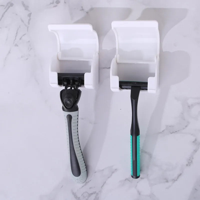 1PC Razor Holders with Bathroom Wall Stickers, Self-Adhesive Razor Hooks Storage Racks, Suitable for Bathrooms And Travel