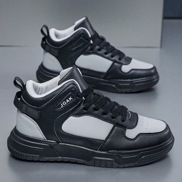 Pure White Shoes Casual Sneakers High Top Leather Sports Skateboarding Shoes Plus Big Size 50 51 52 Zapatillas Deportivas Hombre
