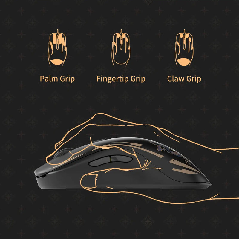 Akko AG ONE 8K E-Sports Gaming Mouse PAW3395 Sensor USB Type-C /Nearlink&Bluetooth Wireless Lightweight Ergonomic Custom Mouse