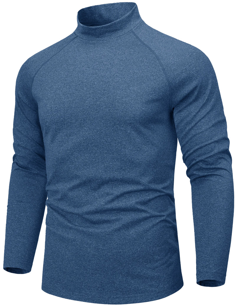 TACVASEN Men's Thermal Shirts Long Sleeve Micro-fleece Fleece Lined Base Layer Undershirts Athletic Warm Winter Workout Top