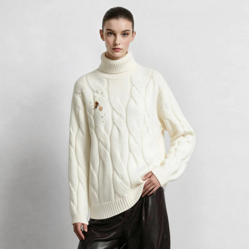 អាវយឺត Amii Turtleneck ប៉ាក់ស្មារលុង រាងស្លីម សាមញ្ញ សម្រាប់អ្នកធ្វើដំណើររដូវរងា អាវយឺត និងអាវក្រៅសម្រាប់នារី 12644029