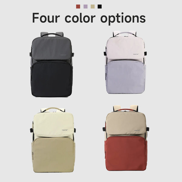 Tigernu Expandable Travel Backpack With Shoe Compartment USB Charging Port 17inch Laptop Backpack For Business Trip Daily Work