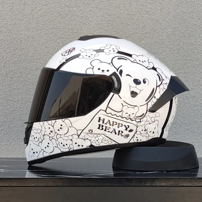 Safety Motorcycle Helmets Full Face Dual Lens Racing Helmet Strong Resistance Off Road Helmet DOT Approved