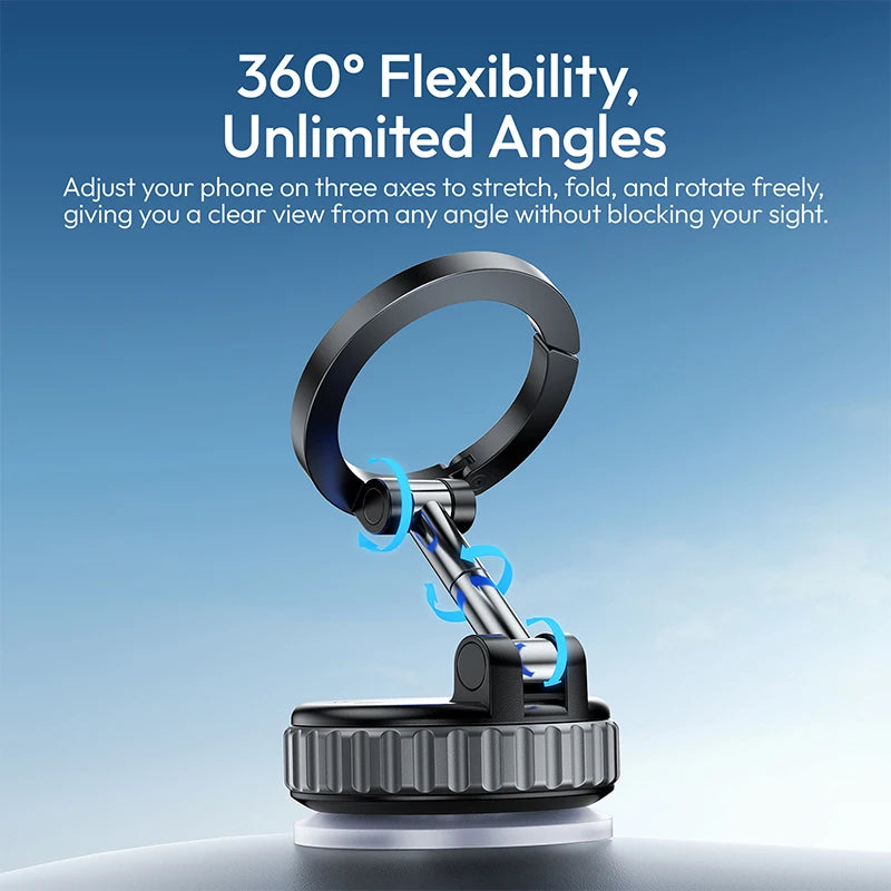 ជើងទ្រ រថយន្ត Ulanzi MA40 MagLock Suction Cup Mount សម្រាប់ ទូរសព្ទ ដៃ iPhone 17 16 Pro Max Android ជាមួយ នឹង ការ លៃតម្រូវ 3-Axis បង្វិល 360°