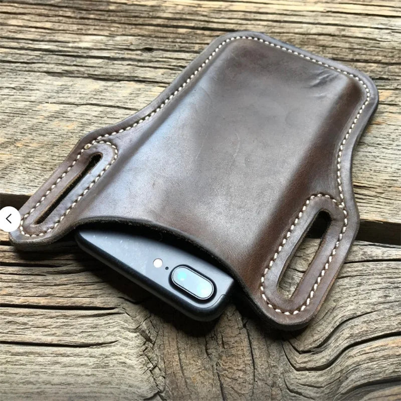 Universal Sports Waist Bag, Mobile Phone Waist Bag, Hanging Waist Bag, Leather phone belt bag，Outdoor equipment accessories