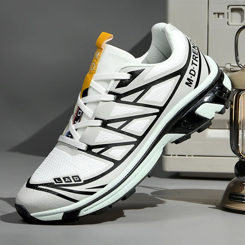 Mens Walking Shoes New Fashionable Shock-absorbing Outdoor Off-road Running Shoes Lightweight Non-Slip Hiking Shoes for Man