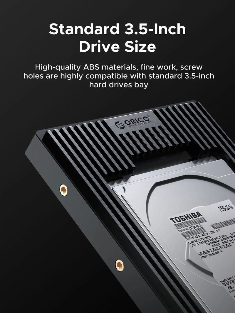 ORICO 2.5 SATA mSATA NGFF to 3.5 Hard Drive Caddy Adapter Internal Drive Bay SSD Converter Mounting Bracket Caddy Tray SATA 3.0
