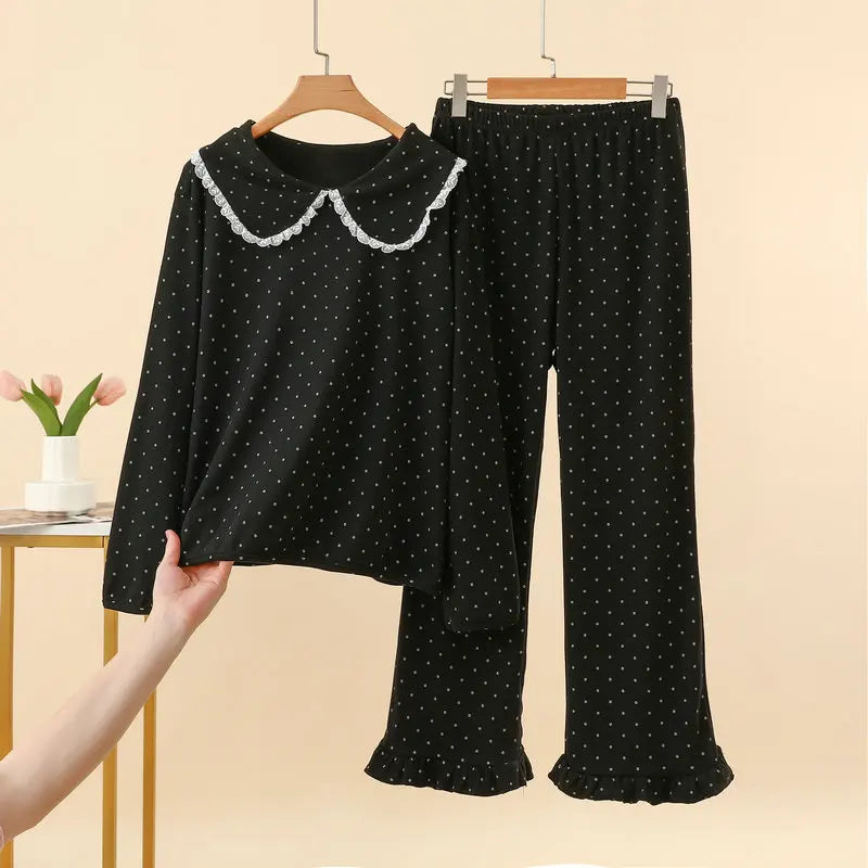 Women's Pajamas Pijama Home Wear 2 Pieces Set for Woman Pyjamas 2026 Spring Autumn Nightwear for Ladies Long Sleeve Sleepwear