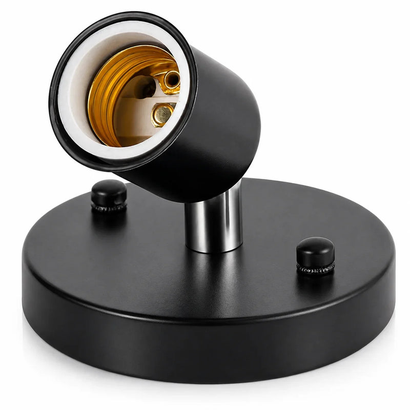 ចង្កៀងជញ្ជាំង JOYINLED Retro E27 ដែលអាចលៃតម្រូវបាន 180 ដឺក្រេ រន្ធដោតអំពូលដែក ចង្កៀងជញ្ជាំងបែប Vintage សម្រាប់បន្ទប់គេង បន្ទប់បរិភោគអាហារ