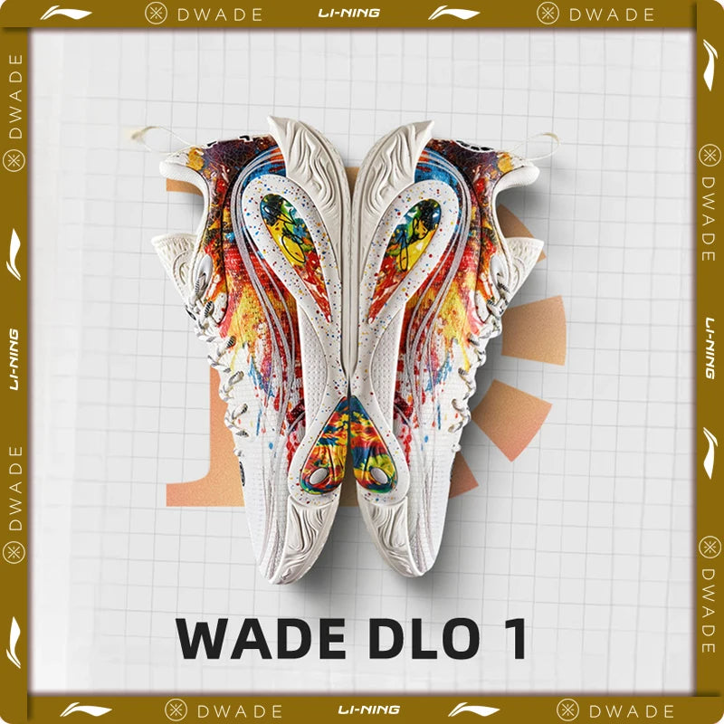 ស្បែកជើងបាល់បោះបុរស Li-Ning WADE DLO 1 លើទីលាន BOOM ទម្ងន់ស្រាល ស្រូបយកឆក់ ទ្រទ្រង់លំនឹង ស្បែកជើងប៉ាតា ABPV009