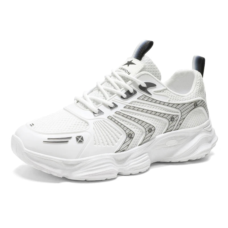 Men's speed casual sneakers four seasons soft-sole anti-slip breathable outdoor running shoes fashion Youth Joker sports shoes