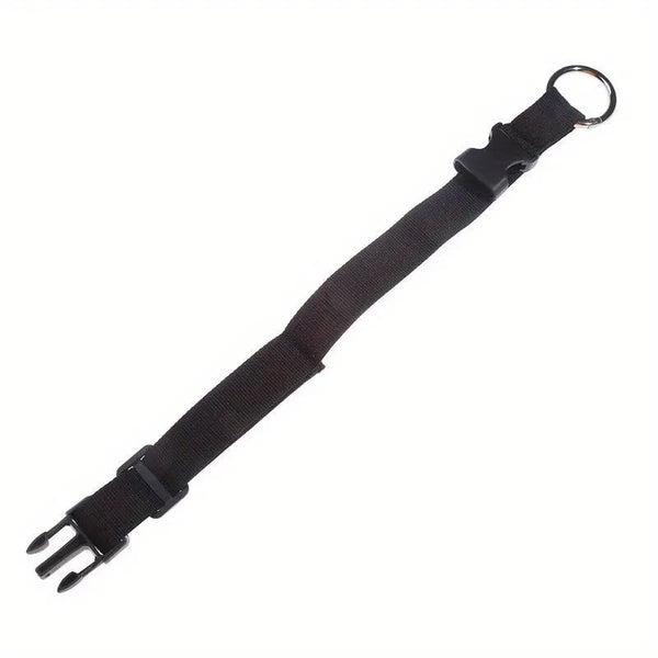 Versatile Black Luggage Strap, Durable Anti-Theft Gripper with Handbag Clip,Buckle Closure, Perfect for Travel & Everyday Use