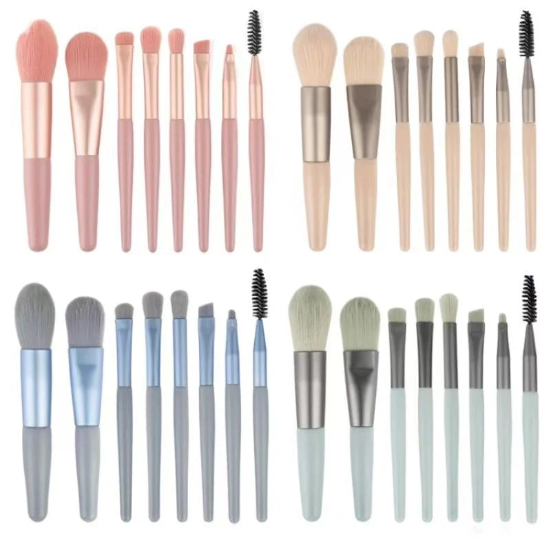 8Pcs Soft Fluffy Makeup Brushes Set Kabuki Blending Foundation Blush Powder Eyeshadow Beauty Tools for Cosmetics