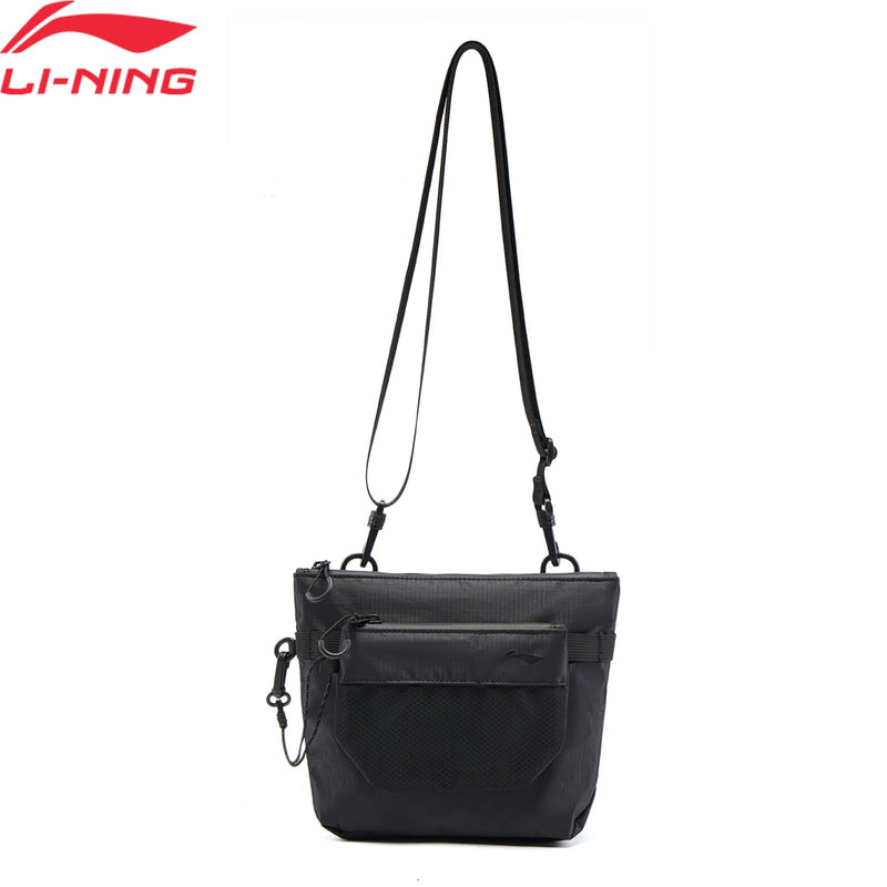 កាបូបស្ពាយរត់ Li-Ning សម្រាប់បុរស និងស្ត្រី ទំហំ 240*55*200mm ផលិតពីប៉ូលីយូរ៉េតាន 60% នីឡុង 40% កាបូបទាន់សម័យសម្រាប់បុរស និងស្ត្រី ABDV219