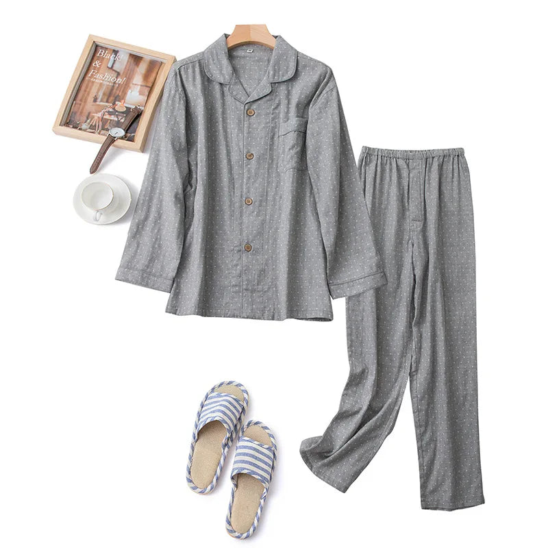 Pajamas Women Autumn Winter 100% Cotton Pyjamas Female Lounge Wear Suit Home Clothing Sleeping Long Sleeve Men's Pijamas Set
