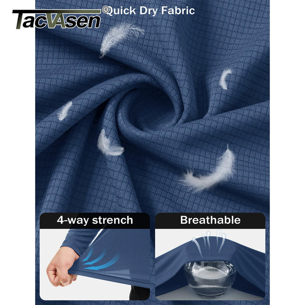 TACVASEN Men's Lightweight Shirts UPF 50+ Sun Protection UV Shirt Dry Fit T-Shirts for Hiking Running Athletic Gym Swim Tee Tops