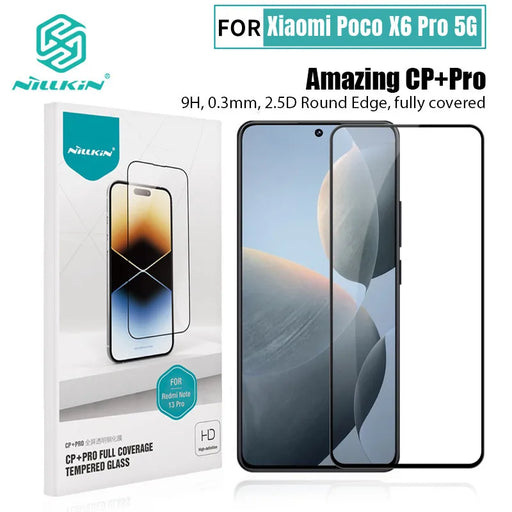For Xiaomi POCO X6 Pro 5G Screen Protector NILLKIN CP+Pro Anti-Explosion Fully Tempered Glass For POCO X6 Pro 5G Film Ultra-Thin CP Plus Pro 2.5D For POCO X6 Pro 5G