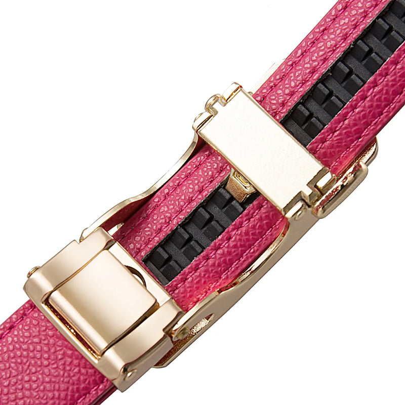 Women's Red Belt, Fashion Casual PU Belts, Purple Blue Gray Khaki Optional, 105cm Length
