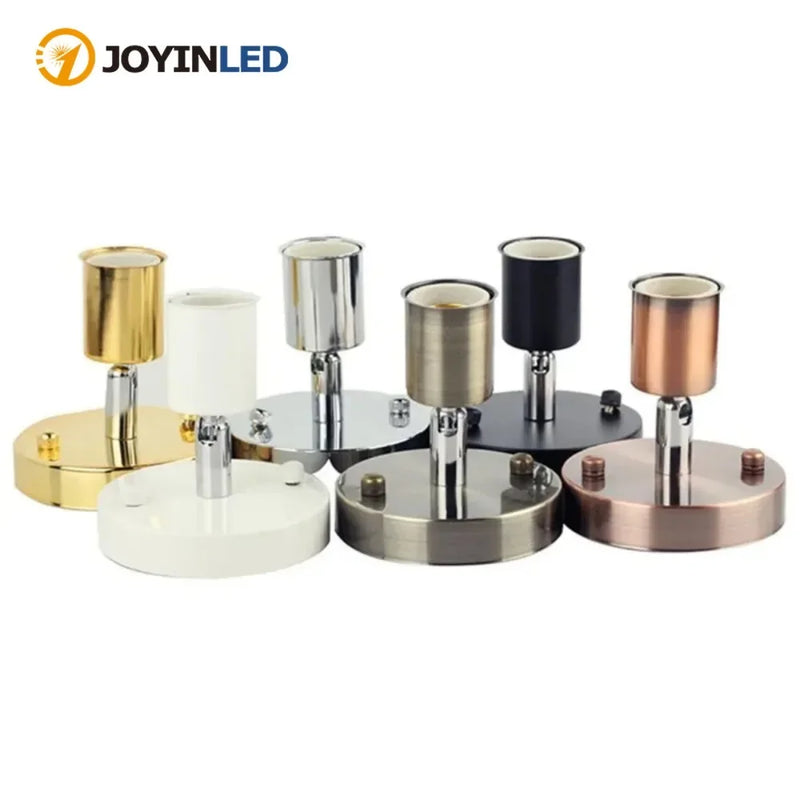 ចង្កៀងជញ្ជាំង JOYINLED Retro E27 ដែលអាចលៃតម្រូវបាន 180 ដឺក្រេ រន្ធដោតអំពូលដែក ចង្កៀងជញ្ជាំងបែប Vintage សម្រាប់បន្ទប់គេង បន្ទប់បរិភោគអាហារ