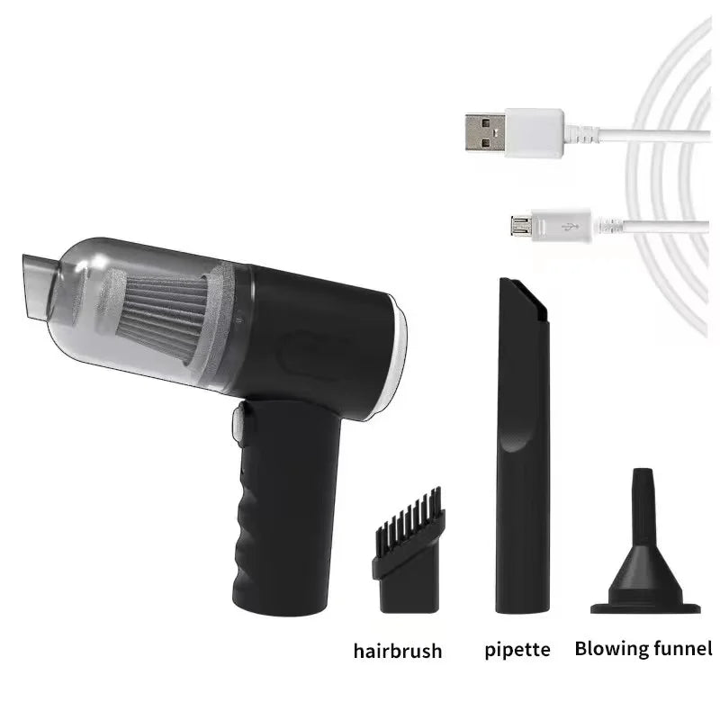 Portable Small Wireless Car Vacuum Cleaner with Suction And Blowing Function for Home And Vehicle Use