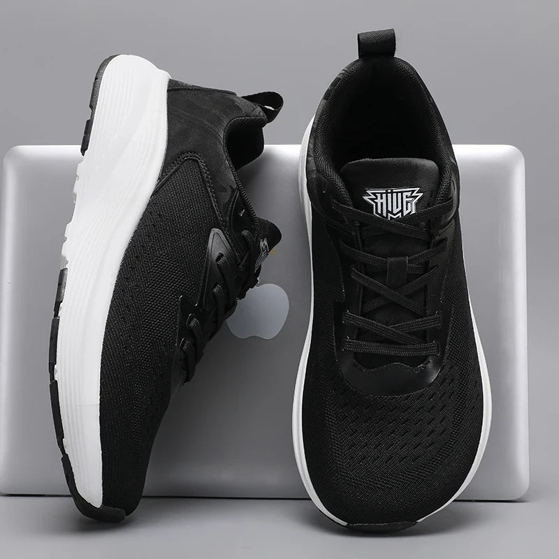 Men's breathable casual sneakers four season new soft sole outdoor racing running shoes students' lightweight speed sports shoes