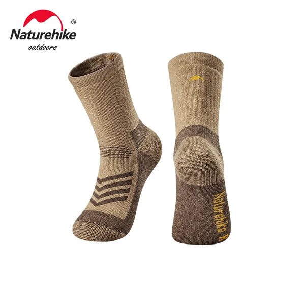 Naturehike Fog Snow Wool Socks Winter Men Women Outdoor Hiking Mountaineering Ski Socks Camping Thickened Warm Shock Absorption