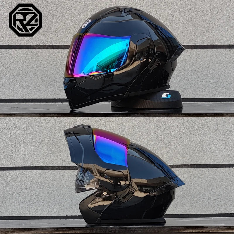 High Quality ORZ Motorcycle Full Face Helmet Four Seasons Motocross Racing Modular Flip Up Casco Moto Men Women Off Road Helmet