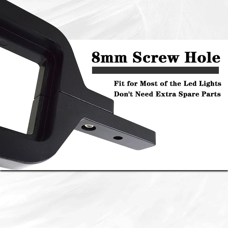 Factory Price Dual Leds Mount Brackets Led Pods Mount Brackets 2.5 Inch Towing Hitch Mount Brackets for Truck Trailer Suv Pickup