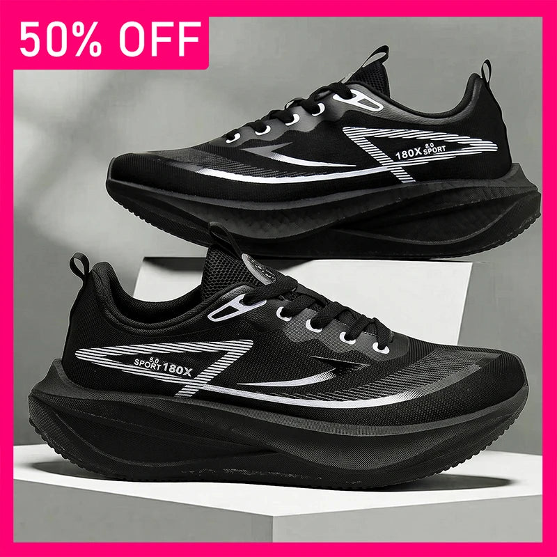 Unisex Sports Shoes Breathable Light Mesh Professional Running Training Shoes New Fashionable Lace Up Comfortable Fitness Shoes
