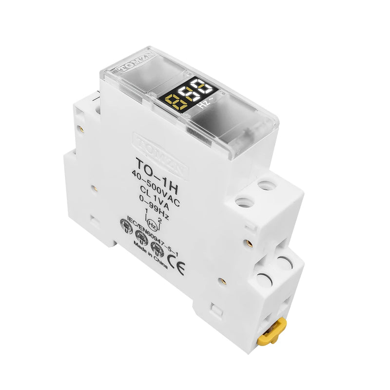 TOMZN DIN Rail 18mm AC 40-500V 220V 380V Voltage Meter Ammeter Single Three Phase Modular Indicator LED Digital Display Detector