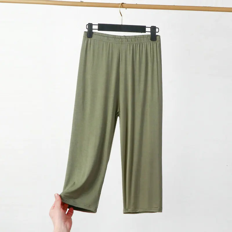 Plus Size Thin Summer Pajama Pants For Women Pantalones Soft Comfort Sleepwear Pyjama Pant Female Home Wear Capri Trousers 8XL