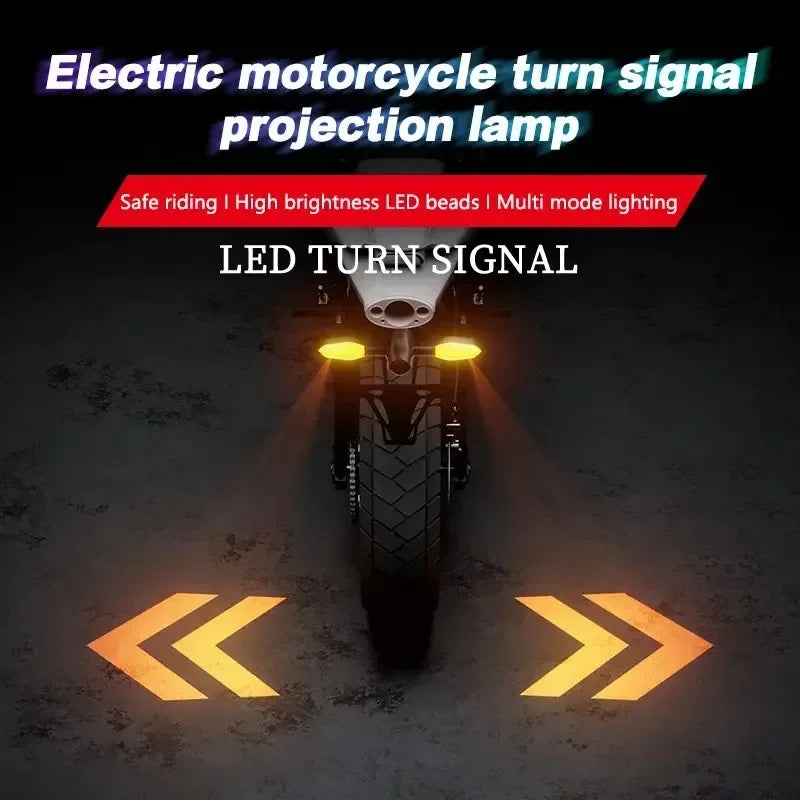 ភ្លើងសញ្ញាបត់ម៉ូតូ LED 2 ដុំ សម្រាប់ម៉ូតូគ្រប់ស្ថានភាពផ្លូវ មានភ្លើងសញ្ញាព្រួញបញ្ចាំង ការពារទឹកជ្រាប