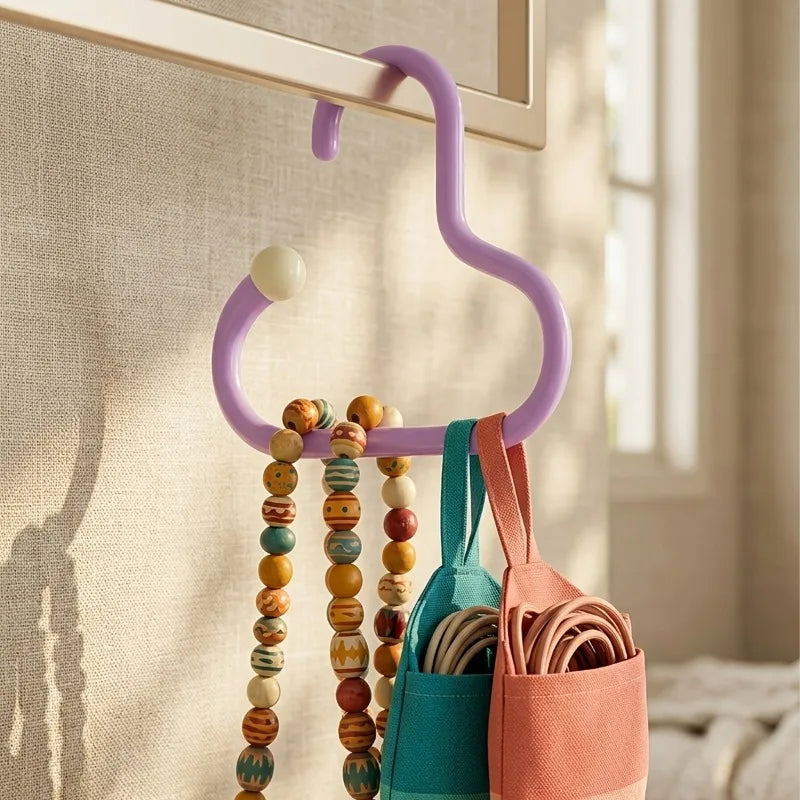 3pcs Wall-Mounted Hat Hooks Suitable for Hats, Ties, Belts & Scarves - Punch-Free Non-Slip Adhesive,Wall Hooks. Storage hook