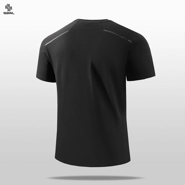 SBWL 2026 Summer Men's New Outdoor Running Fitness Quick Dry Sports T-Shirt High Quality Light Casual Short Sleeve Gym Tops Tees