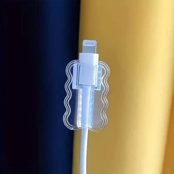 ស្រោមការពារខ្សែទម្រង់រលក TPU 1/10 គ្រាប់ – ឧបករណ៍ការពារប្រឆាំងការបាក់ដាច់សម្រាប់ខ្សែទិន្នន័យ Android & iPhone, ការថែទាំខ្សែ