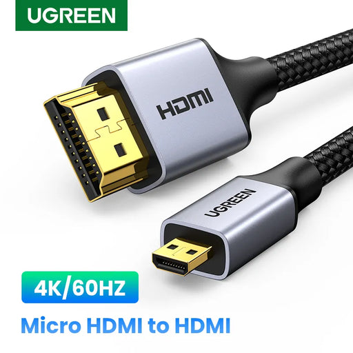 UGREEN Micro HDMI-Compatible Cable 4K/60H Micro HD to HDI Cable Male to Male For GoPro Sony Projector 1m 1.5m 2m 3m Micro Cable