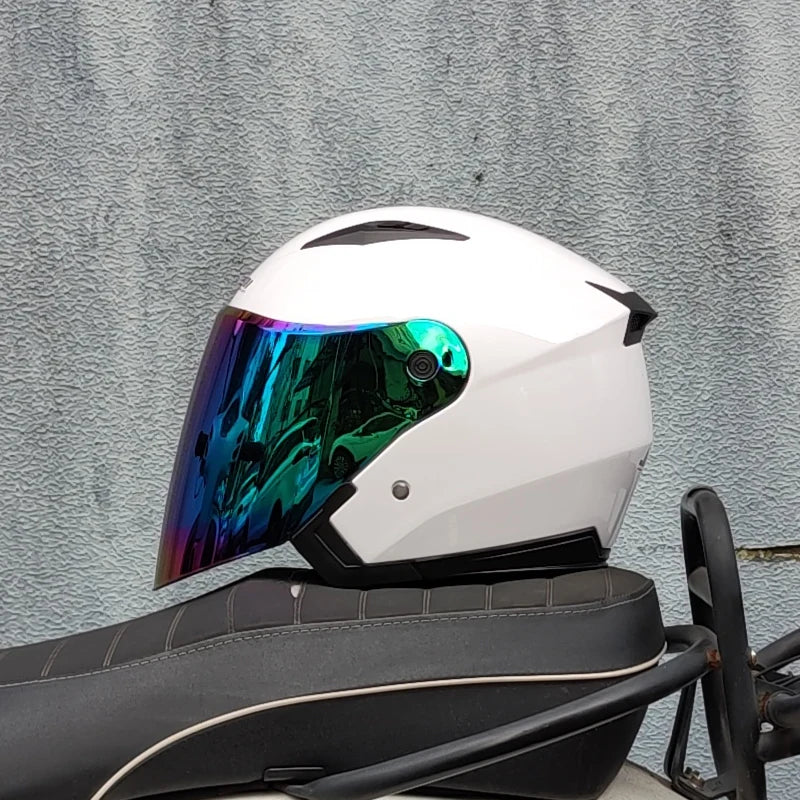 Genuine JIEKAI Helmet Motorcycle Motorbike Dual Lens Summer Winter Open Face Helmet Moto capacete para motocicleta casco512